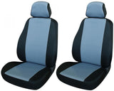 Cora Coprisedili anteriori Fast&Smart tg. grande tessuto misto cotone avio/nero