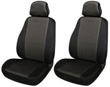 Cora Serie completa coprisedili Fast&Smart tg. media tessuto misto cotone antracite/nero