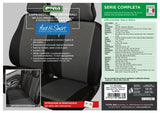 Cora Serie completa coprisedili Fast&Smart tg. media tessuto misto cotone antracite/nero