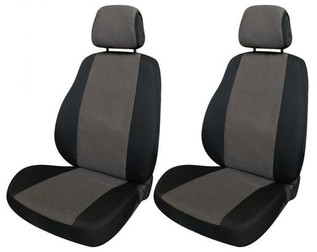 Cora Complete series of Fast&amp;Smart seat covers, medium size, black/white cotton blend fabric
