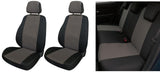 Cora Serie completa coprisedili Fast&Smart tg. media tess. misto cotone nero/ant