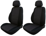 Cora Serie completa coprisedili Fast&Smart tg. grande tessuto misto cotone antracite/nero