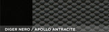 Cora Serie completa coprisedili Fast&Smart tg. grande tess. misto cotone nero/an