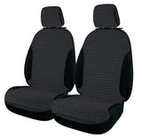 Cora Coprisedili anteriori Centauro tg. universale tessuto misto cotone rigato nero
