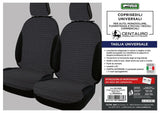 Cora Coprisedili anteriori Centauro tg. universale tessuto misto cotone rigato nero