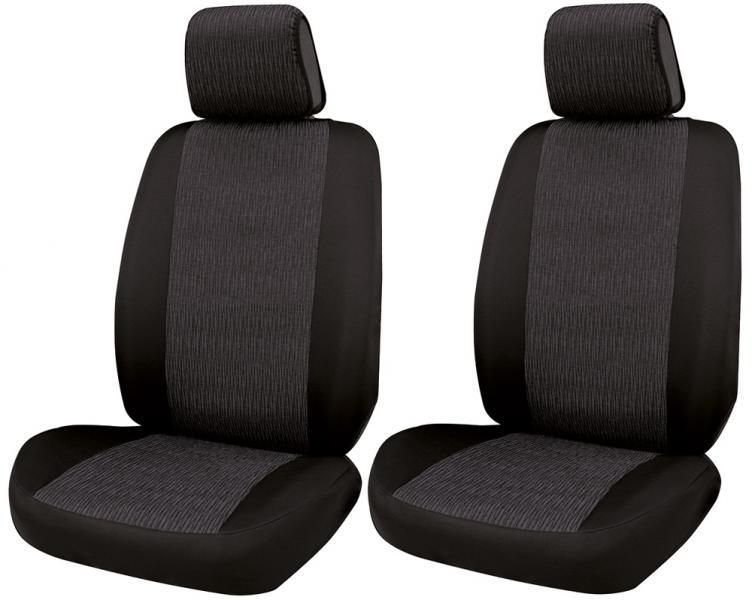 Cora Coprisedili anteriori Fast&Smart tg. speciale tessuto misto cotone antracite/nero