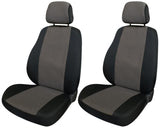 Cora Serie completa de fundas de asiento Fast&amp;Smart, tamaño especial, tejido de mezcla de algodón negro/