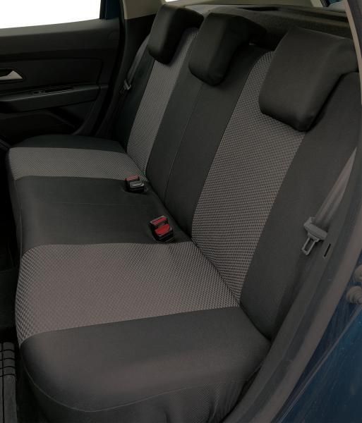 Cora Complete series of Fast&amp;Smart seat covers, special size, black cotton blend fabric/