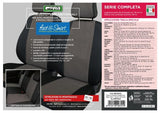 Cora Complete series of Fast&amp;Smart seat covers, special size, black cotton blend fabric/