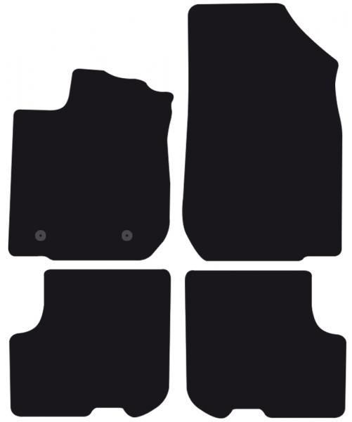 Cora Tailor Fußmatten DACIA Logan 04>12, 12> - Logan McV 07>16, 16>