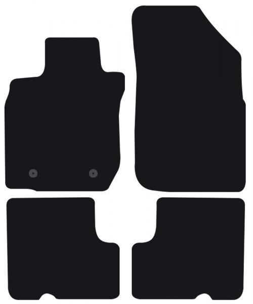 Cora Tailor carpet mats DACIA Duster 2x4 10>13