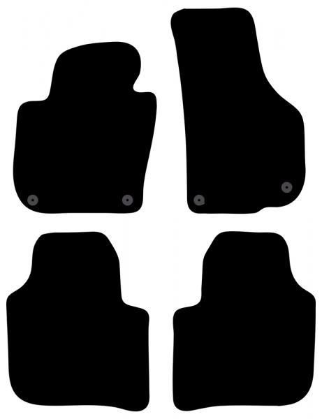 Cora Tailor carpet mats for SKODA Superb 4p. and SW 08>15