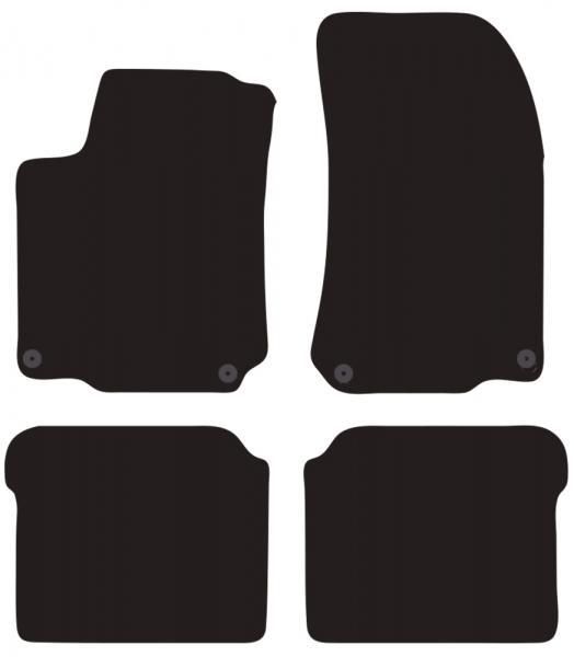 Cora Tailor Fußmatten für Volkswagen Golf IV 3/5-Türer 97>03 und SW >07