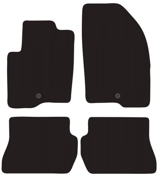 Cora Carpet mats Tailor MAZDA 2 3/5p. 02>07