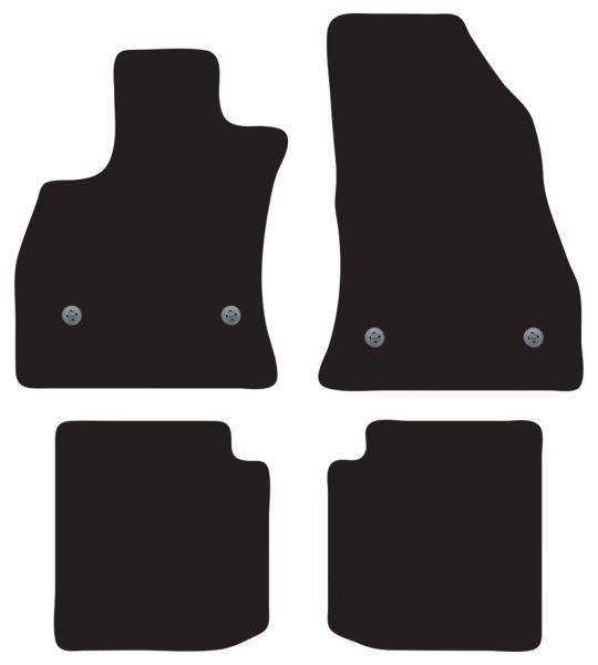 Cora Tailor Fußmatten für FIAT 500L (2012–2017) – 500L Wohnbereich (2013–2017)
