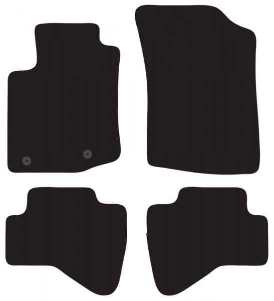 Cora Tailor Fußmatten für CITROËN C1 3/5p. 14>18, 18> und PEUGEOT 108 3/5p. 14>18, 18>