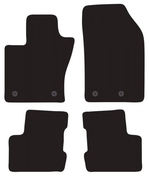 Cora Fußmatten, maßgefertigt für FIAT 500X 14>18, 18>