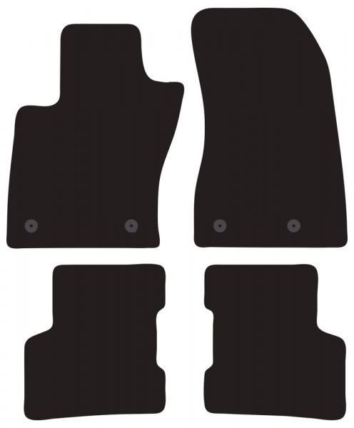 Alfombras Cora Tailor JEEP Renegade 14>18 (distancia de punto fijo lado de paso = 20 cm)