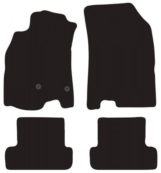 Alfombrillas Cora Tailor RENAULT Megane III 5p. y SW 15> (distancia fija entre ejes 21 cm.)