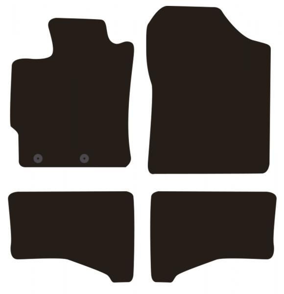 Alfombrillas Cora Tailor para Toyota Yaris III 3/5p. Híbrido 11>20