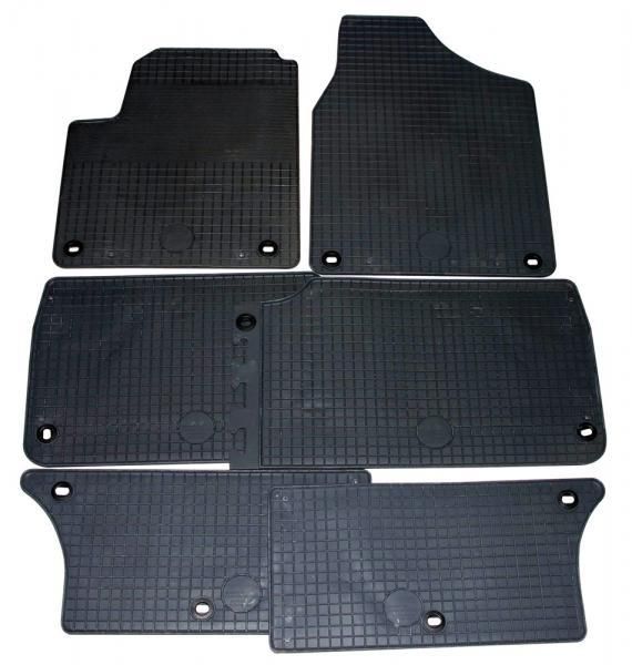Alfombrillas de goma Cora SEAT Alhambra 7 plazas 96>10 - VOLKSWAGEN Sharan 7 plazas 95>10