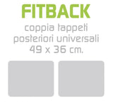 Alfombrillas de goma traseras Cora Rubberfit FITBACK