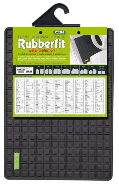 Alfombrillas de goma traseras Cora Rubberfit FITBACK