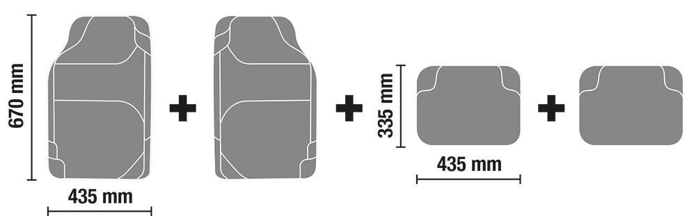 Cora Set 4 tappeti pvc Carmat4