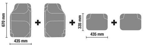 Cora Set 4 tappeti pvc Carmat4