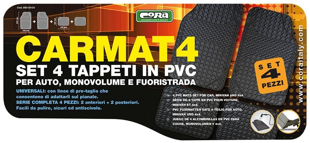 Cora Set mit 4 PVC-Teppichen