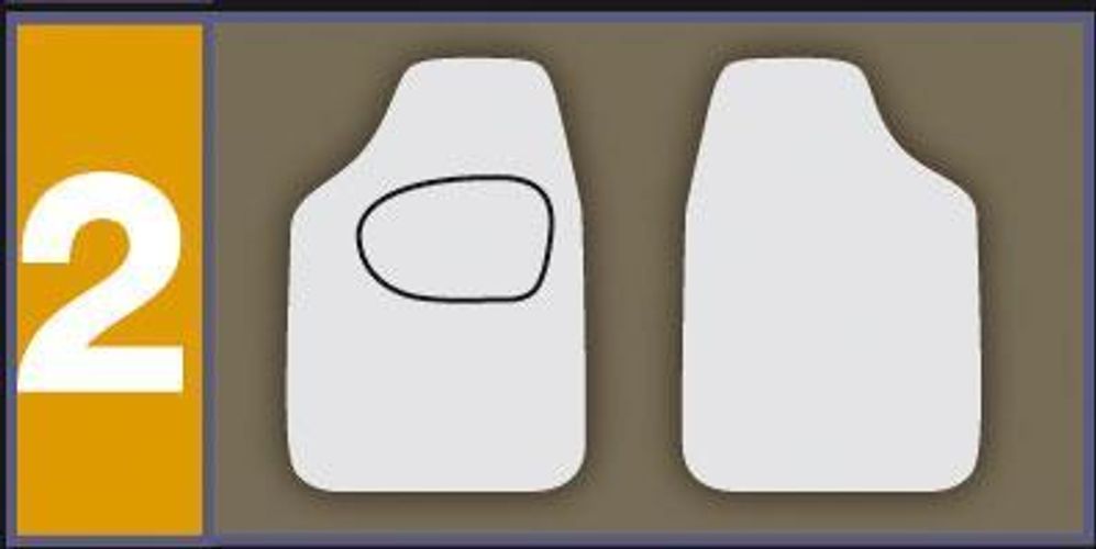 Cora Set 4 tappeti moquette Actualfit grigio modello 2