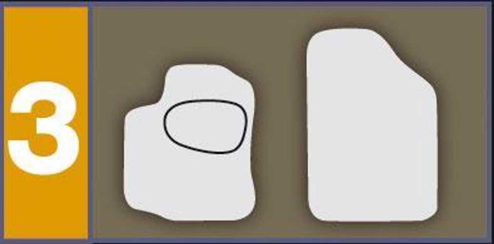 Cora Set 4 tappeti moquette Actualfit grigio modello 3