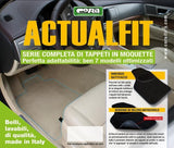 Cora Set mit 4 Actualfit grauen Teppichen, Modell 6