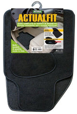 Cora Juego de 4 alfombras negras Actualfit modelo 5