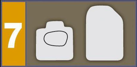 Cora Set 4 Pz. Tappeti Actualfit A Coste Antracite modello 7