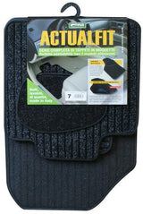 Cora Set mit 4 Actualfit Rippenteppichen, Anthrazit, Modell 7