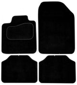 Cora Set mit 4 Platinum Velours-Fußmatten, schwarz, Modell 7