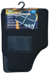 Cora Set 4 tappeti moquette Moquettemats nero modello B