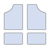 Cora Set 4 tappeti moquette Moquettemats nero modello B