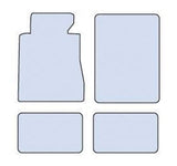 Cora Set 4 tappeti moquette Moquettemats antracite modello A