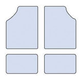 Cora Set 4 tappeti moquette Moquettemats antracite modello C