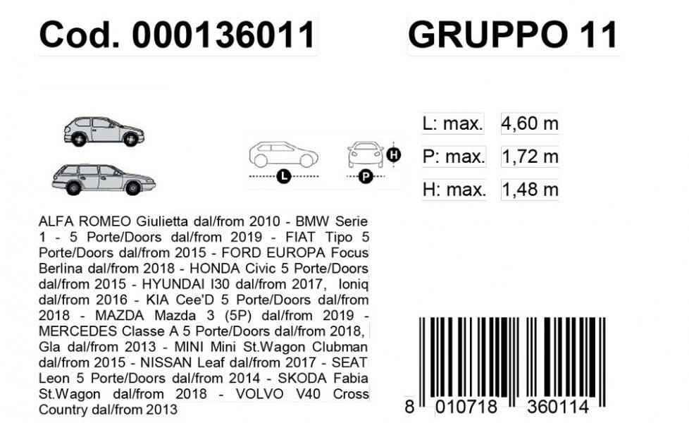 Cora Copriauto Gabardine Car modello 11