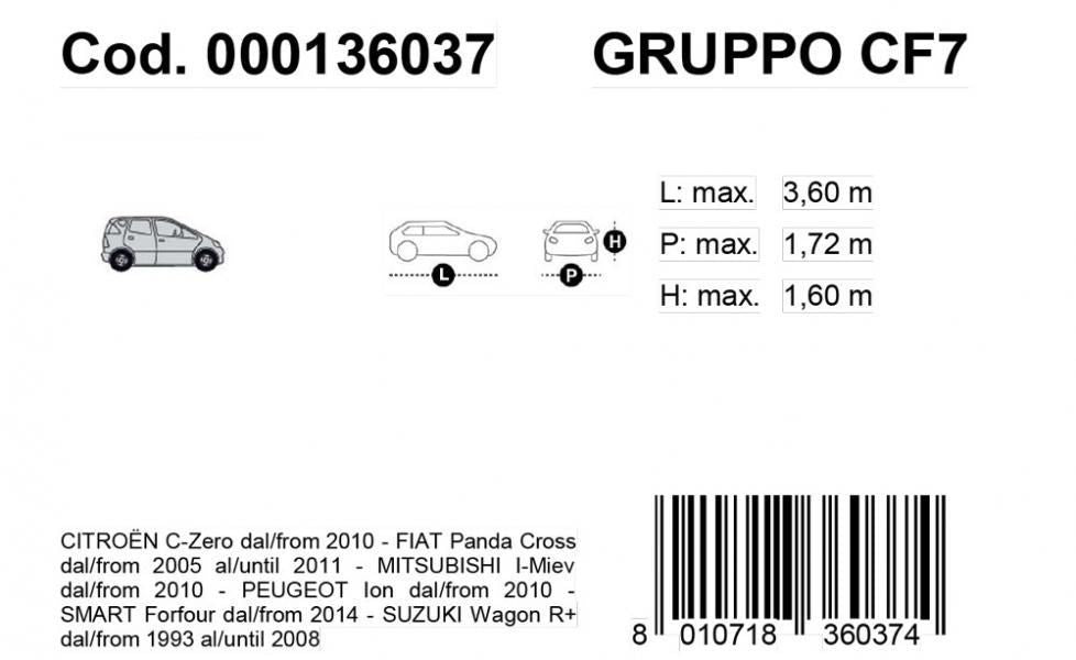 Cora Copriauto Gabardine Car modello VAN 7