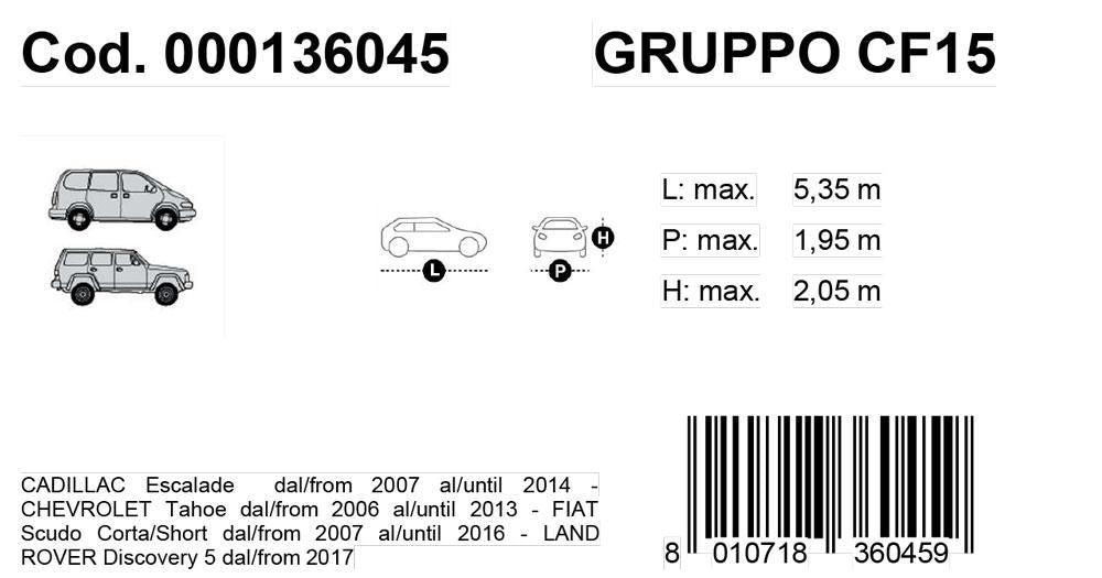 Cora Gabardine Car Cover Modell VAN 15