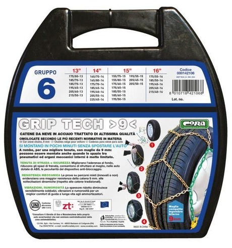 Cora Grip Tech 9mm Gruppe 6 Schneeketten