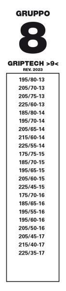 Cora Catene neve Grip Tech 9 mm gruppo 8