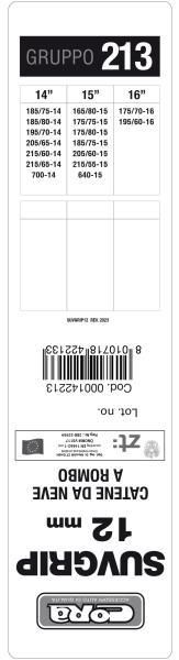 Cora Suv-Grip 12 mm Schneeketten Gruppe 213