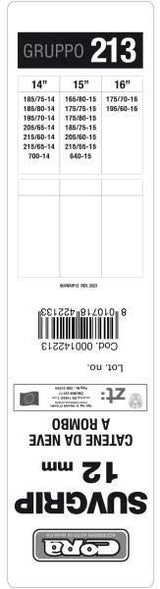 Cora Suv-Grip 12 mm Schneeketten Gruppe 213