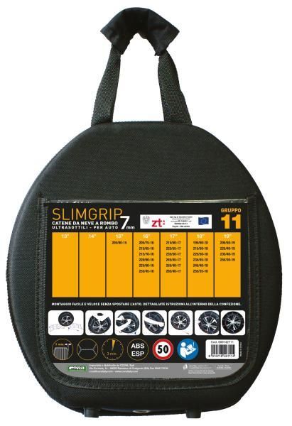 Cora Slimgrip 7mm Schneeketten, Gruppe 11