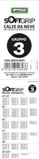 Cora SoftGrip Stoff-Schneesocken Gruppe 3